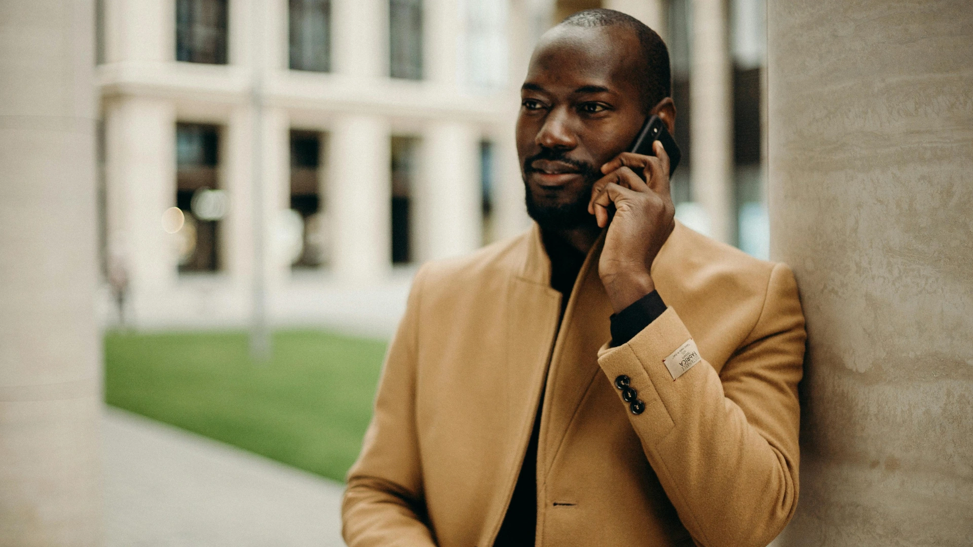 Man holding a mobile phone