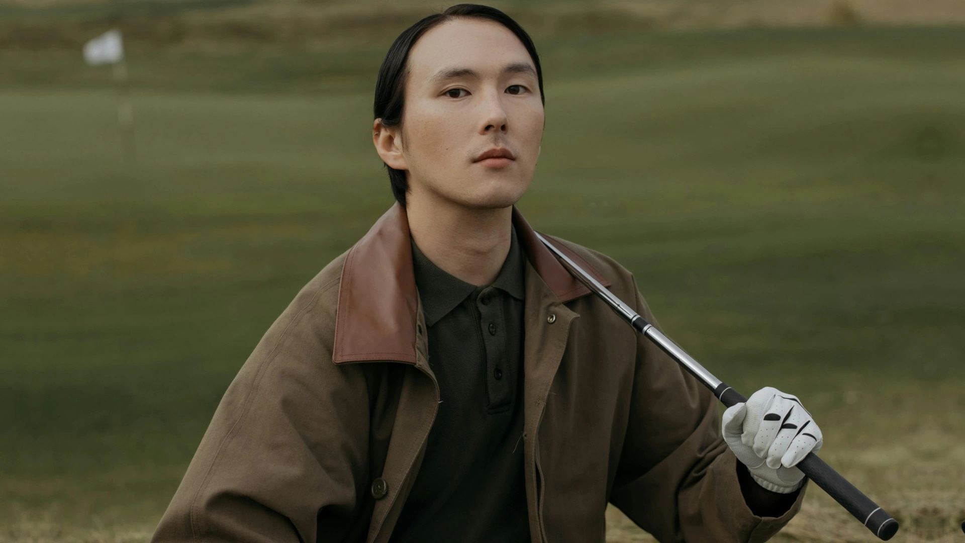 Man holding a golf club